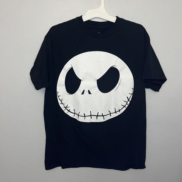 Jack Skellington Big Face T Shirt Size Med Disney Nightmare Before Christmas VGC - Picture 1 of 9